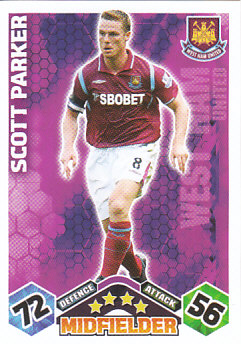 Scott Parker West Ham United 2009/10 Topps Match Attax #321